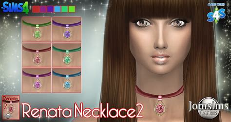 Renata Earrings And Necklace At Jomsims Creations Sims 4 Updates