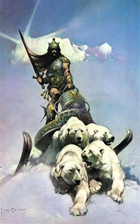 Capns Comics The Silver Warrior By Frank Frazetta