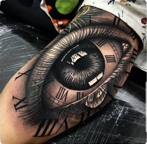Eye With Clock Tattoo Design Tattoos Gallery Kulturaupice
