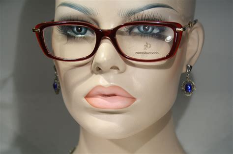 Women S Deep Red And Gold Italian Roccobarocco Vintage Etsy Designer Eyeglass Frames