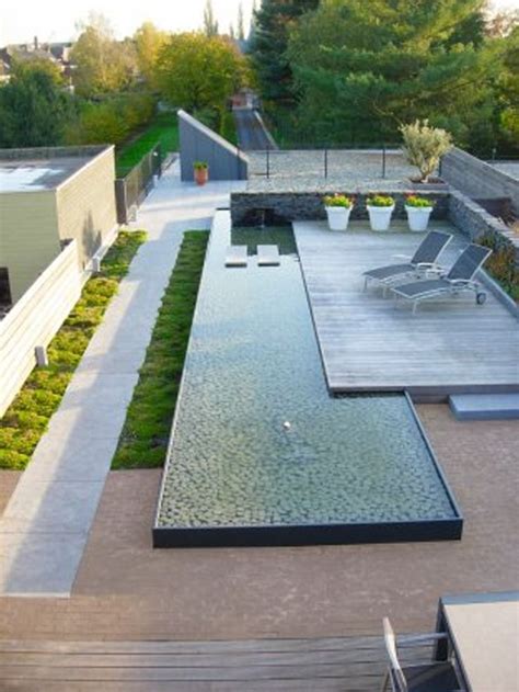 Pin By Andrea • S On Backyard Modern Water Feature Modern