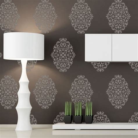 Damask Wall Stencils Pattern Large Size Reusable Wall Stencil For Diy