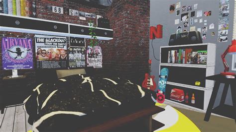 The Sims 4 Tumblr Boy Bedroom Youtube