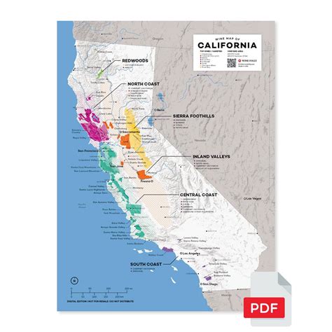 California Wine Map Digital Download Pdf Wine Folly