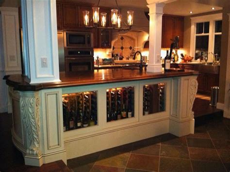It is made of durable hardwood and it features a removable wine rack and drawer. Walnut countertop island with wine storage! (With images ...