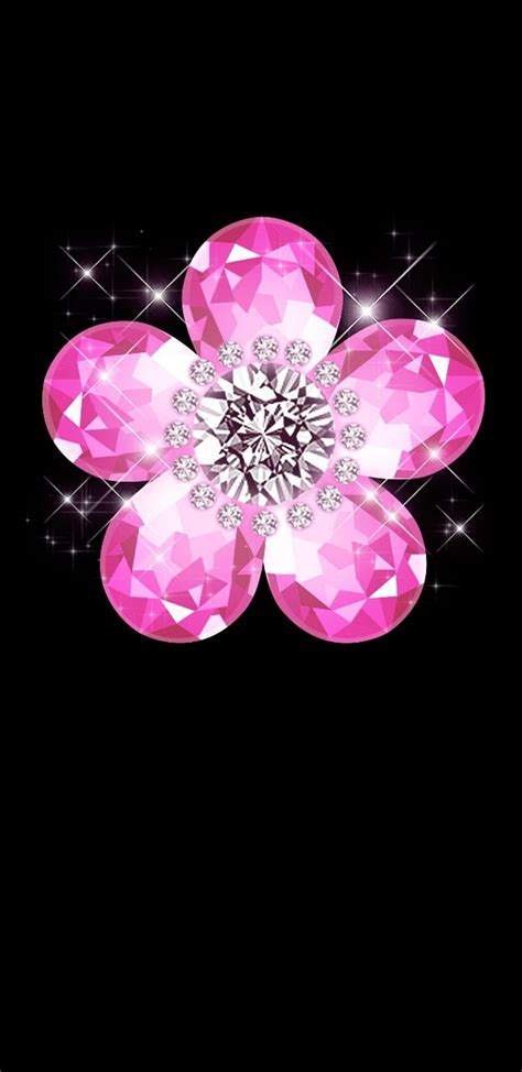 Jeweled Blossom Cherry Blossom Diamond Floral Flower Girly Jewel