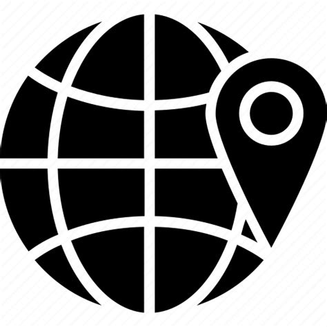Geo location, global location, location, location pin icon