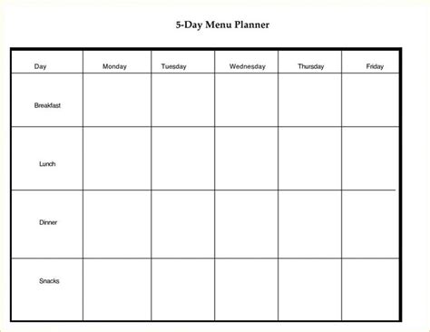 Monthly Calendar 5 Day Week Weekly Calendar Template Calendar