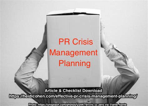 Pr Crisis Management Planning What You Need To Know To Survive Heidi
