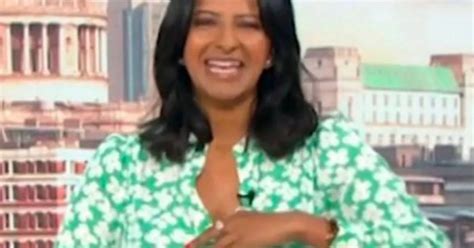GMB S Ranvir Singh Apologises As She S Forced To Adjust Her Dress Live