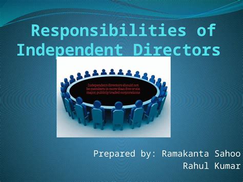 pptx roles and responsibilities of independent directors final dokumen tips