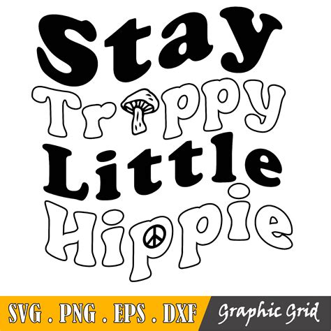 Stay Trippy Little Hippie Svg Distressed Peace Sign Boho S Inspire