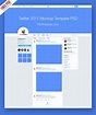 Twitter Page Mockup 2017 Template Free PSD on Behance