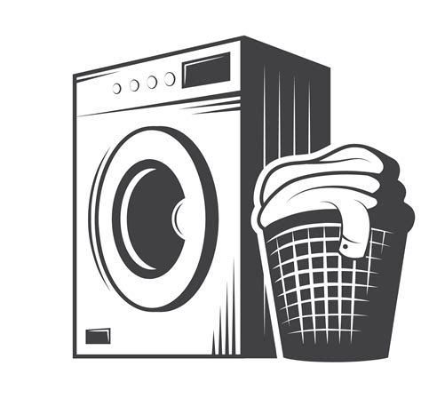 Laundry clipart black and white, Laundry black and white Transparent gambar png