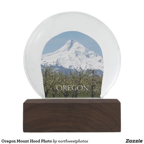 Oregon Mount Hood Photo Snow Globe Photo Snow Globes