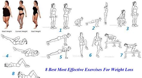 8 Best Most Effective Exercises For Weight Loss