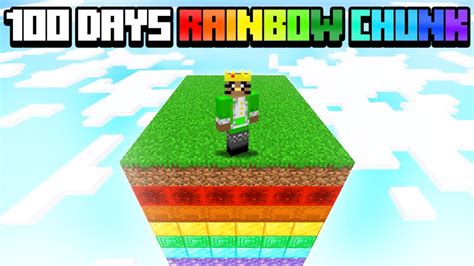 Minecraft Rainbow Chunk 100 Days Minecraft Map