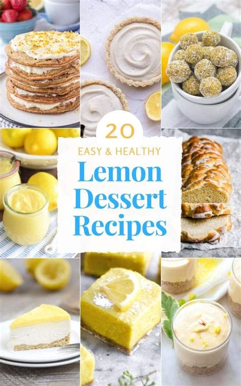 20 Easy Healthy Lemon Dessert Recipes Natalies Health
