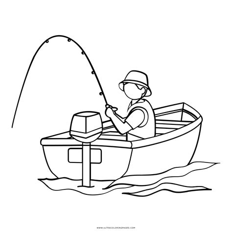 Barco De Pesca Para Colorear Imprimir E Dibujar Dibuj