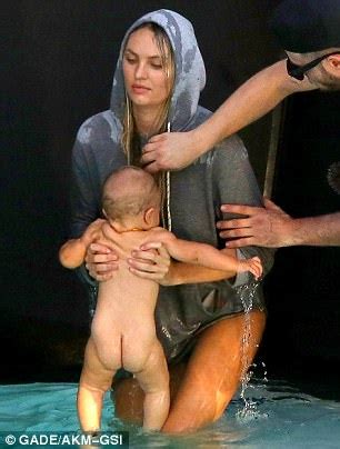 Candice Swanepoel breastfeeds Anacã during shoot in Brazil Daily Mail