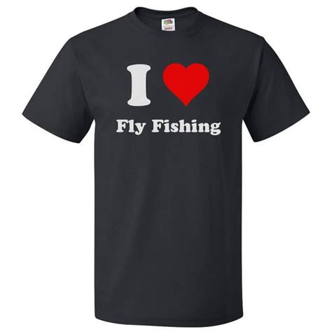 Shirtscope I Love Fly Fishing T Shirt I Heart Fly Fishing Tee T