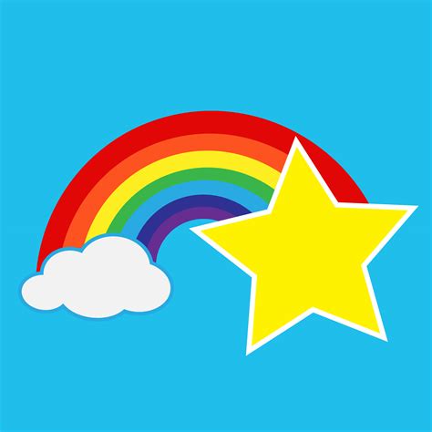Rainbow With Cloud Icon 572822 Vector Art At Vecteezy