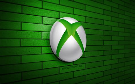 Download Imagens Xbox 3d Logo 4k Green Brickwall Criativo Marcas