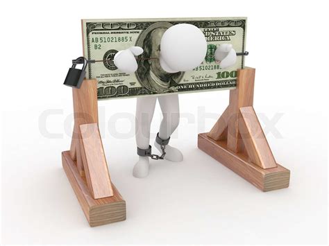 Man Being Held Hostage By Money Stock Image Colourbox