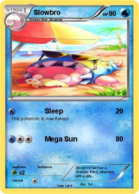 Pokémon Slowbro 60 60 Sleep My Pokemon Card