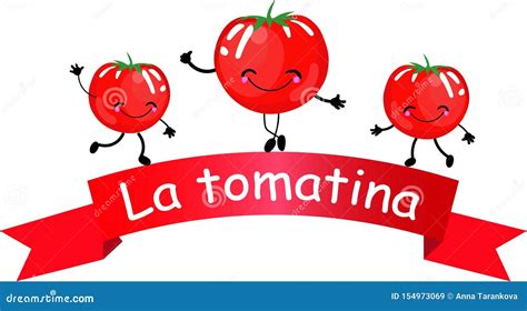 Nnovative Illustration Of La Tomatina Poster Tomato Battle Seen