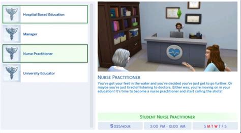 Nursing Career 4 Tracks By Punnybee At Mod The Sims 4 Sims 4 Updates