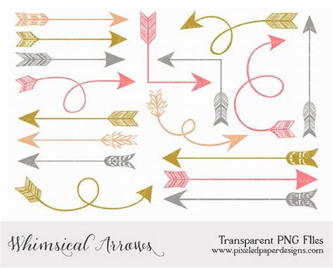 Whimsicaltribal Arrow Clip Art Arrow By Pixeledpaperdesigns 350