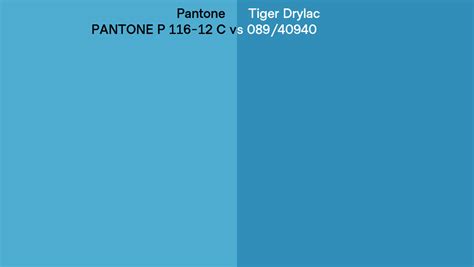 Pantone P 116 12 C Vs Tiger Drylac 089 40940 Side By Side Comparison