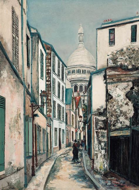 Maurice Utrillo Sacré Coeur à Rue Saint Rustique Mutualart