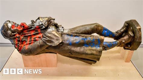 Edward Colston Statue On Display In Bristol Exhibition Bbc News