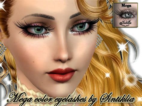 Mega Color 3d Eyelashes Low Poly Version 8 Variants For Sims 3