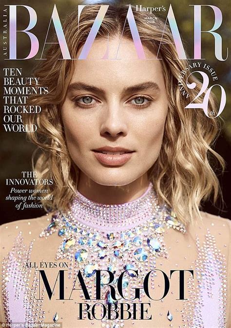 Margot Robbie Dazzles On The Cover Of Harpers Bazaar Daily Mail Online