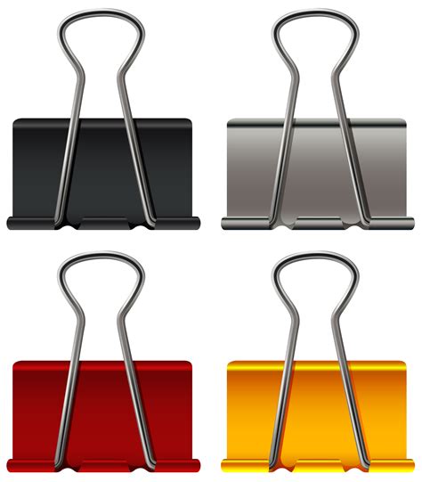 Binder Clip Vector Art Icons And Graphics For Free Download