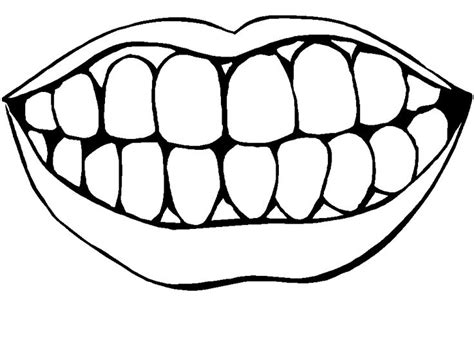 Teeth Clipart Black And White Free Download On Clipartmag
