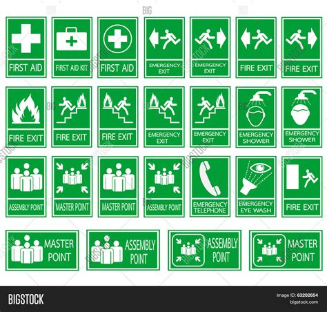 Green Safety Sign Vector And Photo Free Trial Bigstock