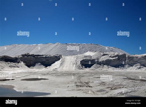 Sea Salt Mining In The Salt Flats Of The Lagoon At Ojo De Liebre Baja