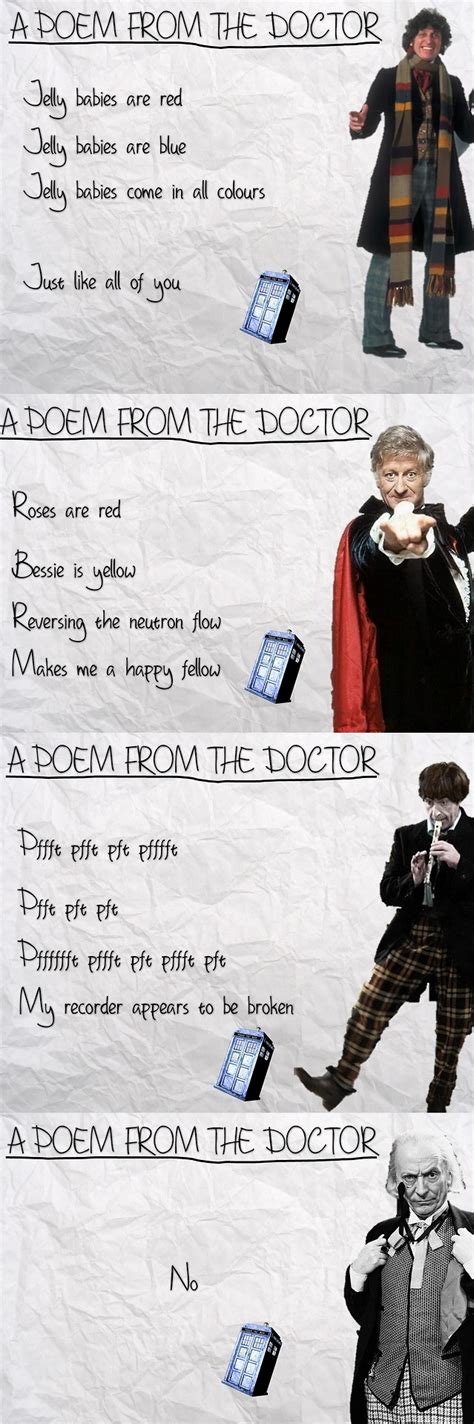 Poem 3 Doctor Who Doctor Classic Doctor Who