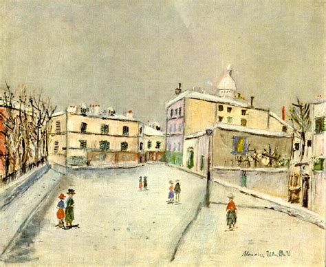 Snow Over Montmartre Maurice Utrillo