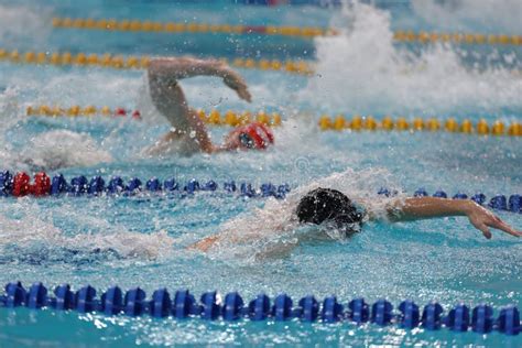 Athletes In Swimming Competitions Editorial Stock Photo Image Of Male
