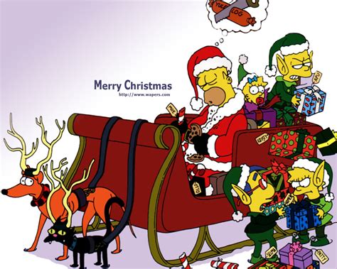 Multimedia Y Fotos Simpsonchristmas Fondos De Pantalla Celebraciones Festividades Los Simpsons