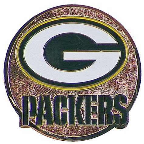 Green Bay Packers Brass Circle Magnet