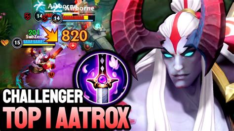 Wild Rift Aatrox Top 1 Aatrox Gameplay Challenger Ranked Youtube