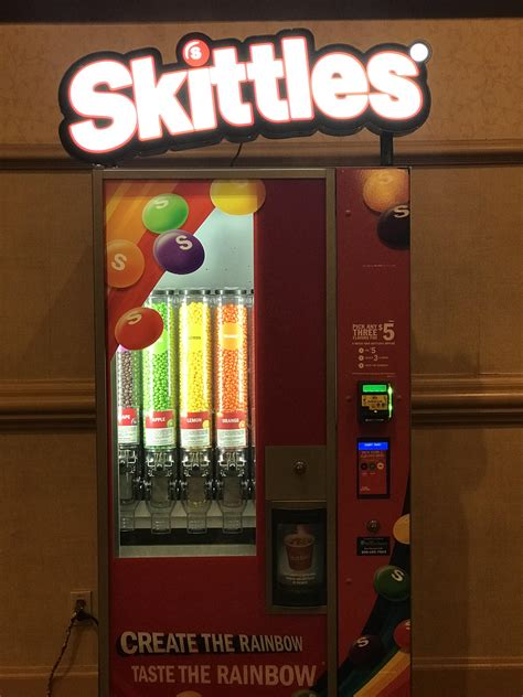 a vending machine that lets you customize your skittles mix r ofcoursethatsathing