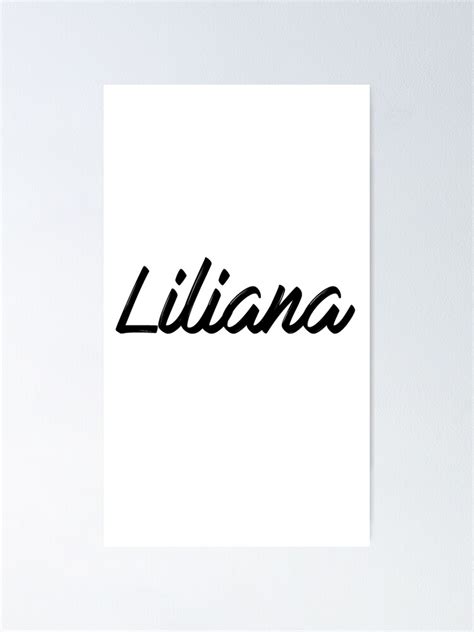 Liliana Poster For Sale By Shalomjoy Redbubble