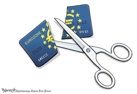political cartoon on greece defaults by clay bennett chattanooga times free press at the